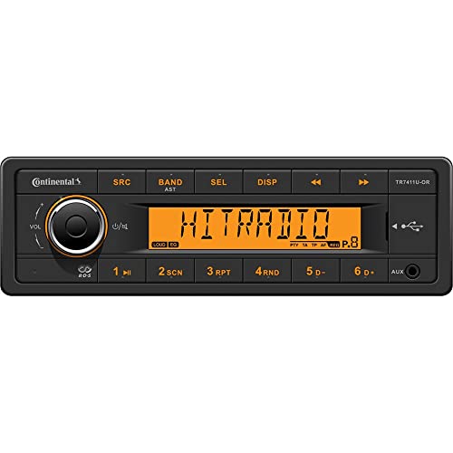 Generic Continental Stereo w/AM/FM/USB - Harness Included - 12V