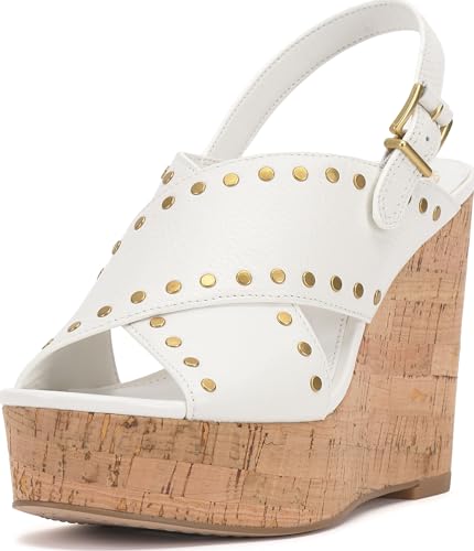 Sandale cale Ellna-s Vince Camuto chic en cuir premium pour femme