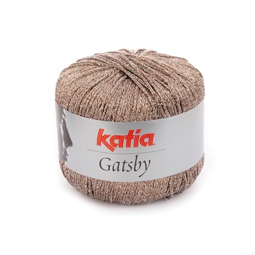 Katia Gatsby Pelote de laine Couleur vison/Plata (41) 50 g/env. 118 m