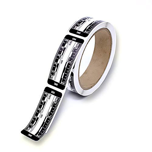 Oregon Rule Co. Ruler – Adhesive Backed Decal on a Roll – Fractional/Metric – 2 Inch (5 Centimeter) Long – Left to Right – 200 per Roll – Black