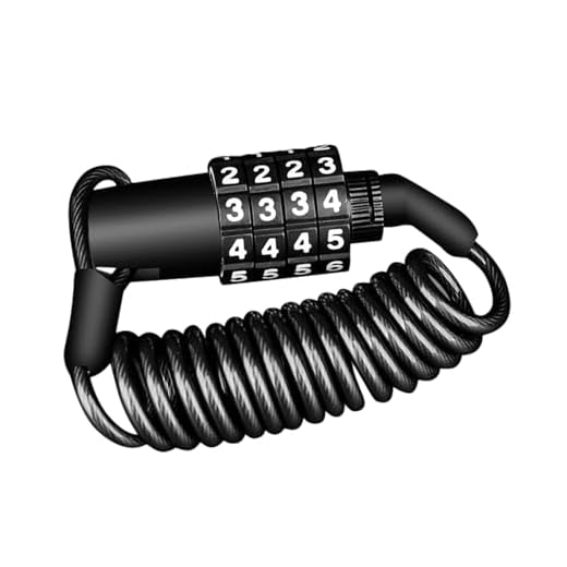 Cabo de bloqueio de bicicleta, Cabo de bloqueio de bicicleta,Bloqueio de senha para motocicleta - Bloqueio antifurto com senha para motocicleta, trava portátil para capacetes de bicicleta, Iytefeki