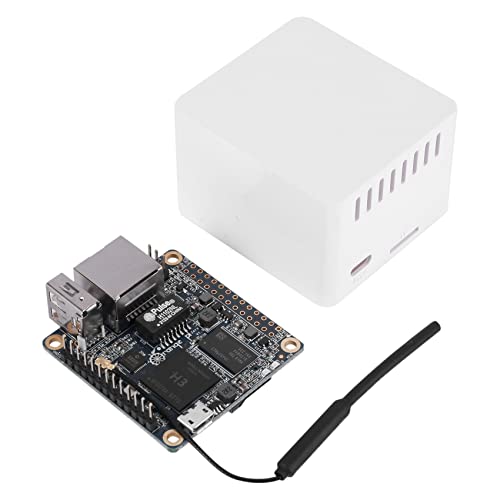 Fozriybefy Para placa de desarrollo Zero 512 MB + carcasa protectora blanca, H3 estufa - Mini placa individual con cuatro núcleos