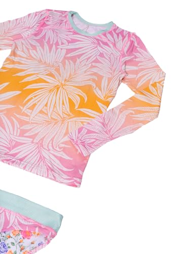 Image of Maaji Girls' Ombre Foliage Odyssey Rashguard Set