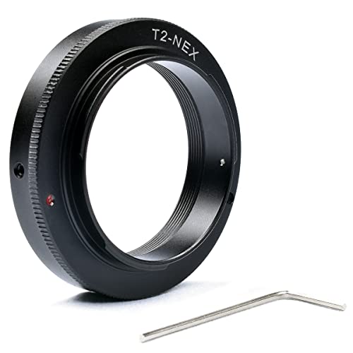 Lightdow T/T2 Mount Lens Adapter Ring For Sony A9, A7S Ii, A7R Ii, A7S, A7R, A7 Ii, A7, Nex-7, Nex-6, Nex-5, Nex-5N, Nex-5R, Nex-5T, Nex-3, Nex-C3, Nex-F3, Nex-3N, A6500, A6300, A6000, A5100, A5000 #TOP1