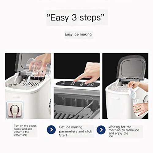 Máquina De Hielo De Encimera 15kg/24h Portátil miniatura 6