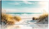 Beach Canvas Wall Art Decor Ocean Pictures Prints for Living Room Coastal Path Painting Seascape Artwork Sea...