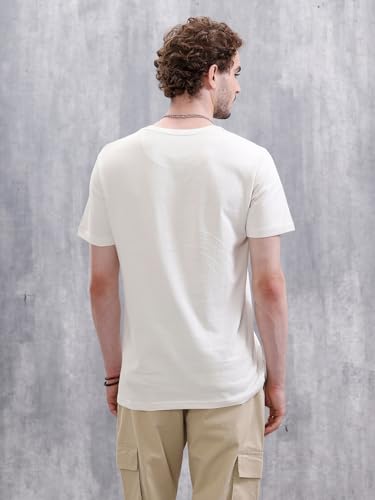 Image of WROGN Men's 180 GSM Pure Cotton T-Shirt | Graphic Print