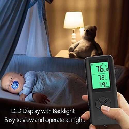 Remote controller display with backlight in a dark room