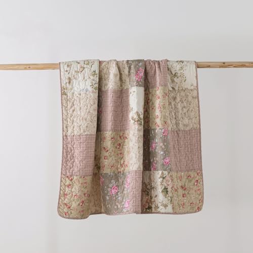 Slpr EA-88HO-I1F6 Secret Garden 50 Inch X 60 Inch Cotton Quilted Throw Blanket thumb #7