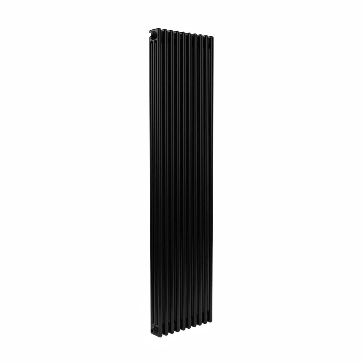 Lux Heat Black Vertical 3 Column Traditional Radiator 1800Mm (H) X 470Mm (W)