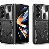 Ysnzaq Rugged Case for Samsung Galaxy Z Fold 7, Heavy Duty Shockproof Protective, Phone Cover with Kickstand for Samsung Z Fold7 CQ Black