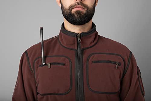 Härkila | Kamko fleece | Professionelle Jagd Kleidung & Jagd Zubehör für Herren & Damen | Skandinavische Qualität Made to Last | Hunting green/Orange blaze, XL