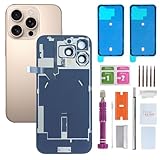 Back Glass Replacement for iPhone 16 Pro Max(6.9 inches Desert Titanium) Integrated Glass & Wireless Charging Repair Tools are Included