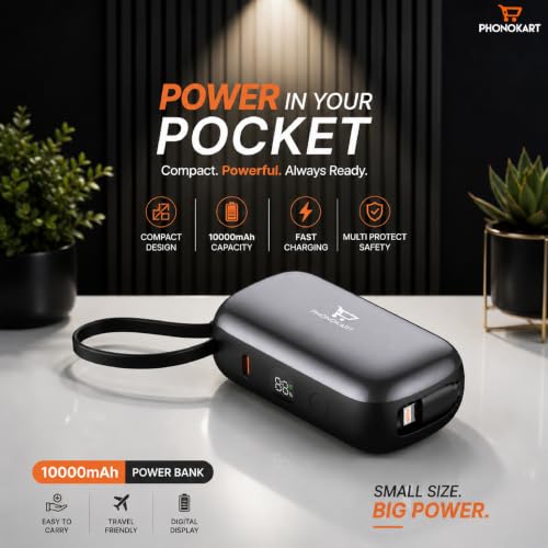 Phonokart Store PHONOKART ZING 10000mAh Fast Charging Power Bank - Image 3