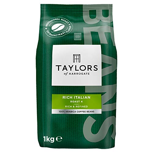Taylors of Harrogate Rich Italian Coffee Beans, 1 kg (Pack of 2)