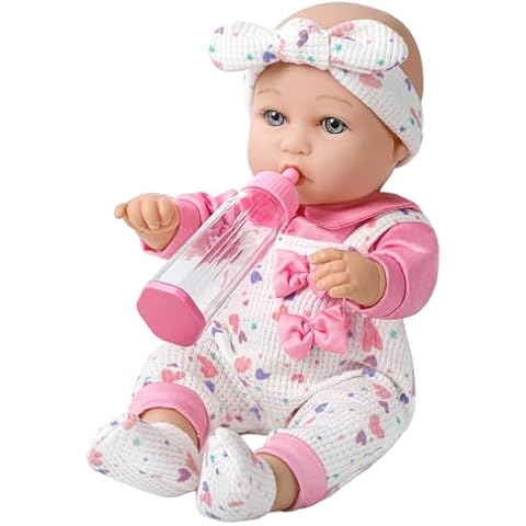 XFEYUE 12 Inch Baby Doll Clothes Playset Cover