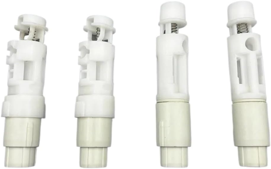 Compatible for urea-Formaldehyde Toilet seat Plastic Buffer Damper Accessories Hinge Slow Fall Control Shaft,L24389((2-Rolls) 12x40mm White)