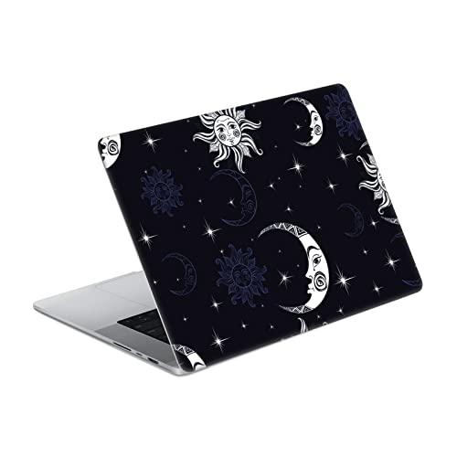 Autocollant MacBook Pro 14 A2442 peau vinyle mystique tarot noir
