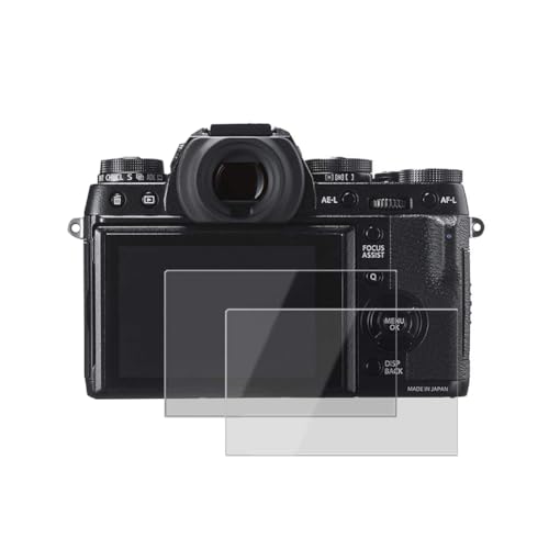 kinokoo Película de vidrio templado para Fuji X T1/X T2 Crystal Clear Film Protector de pantalla Fujifilm X T1 X T2 sin burbujas/antiarañazos (paquete de 2)