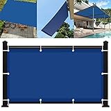 SunSail Wasserdicht Rechteckig 1 x 1.4 m UV-beständig Balkonverkleidung Sichtschutz Leicht Und Haltbarkeit für Patio Hinterhof Rasengarten, Blau