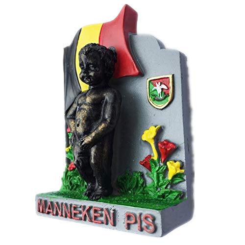 Réfrigérateur Aimant Manneken Pis Bruxelles Belgique 3D Résine Fait À La Main Artisanat Touristique Voyage Ville Souvenir Collection Lettre Autocollant De...