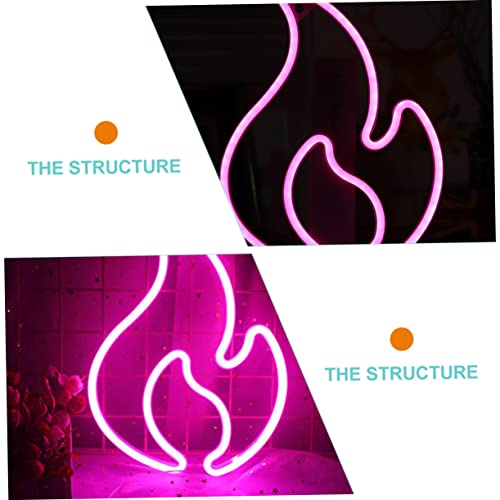 Buying Guide Veemoon 2pcs LED Flame Neon LED Neon Decorative Lights Lumin...
