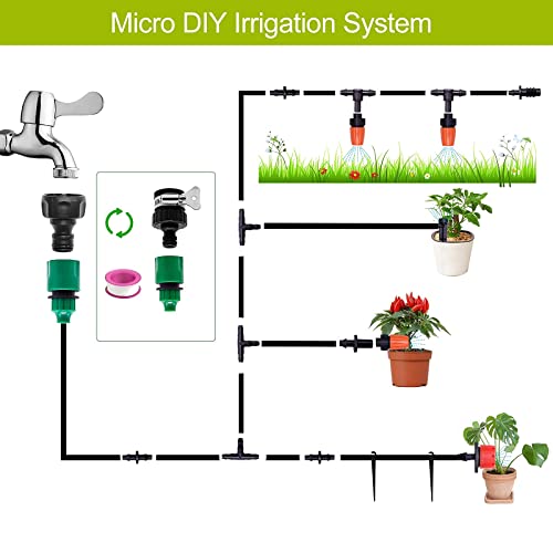 Drip-Irrigation-Kit-82ft-Garden-Irrigation-System-Adjustable-Sprinkler-Home-Drip-Irrigation-Set-DIY-Saving-Water-Automatic-Irrigation-Equipment-Blank-Distribution-Tubing-Watering-Drip-Kit Drip-Irrigation-Kit-82ft-Garden-Irrigation-System-Adjustable-Sprinkler-Home-Drip-Irrigation-Set-DIY-Saving-Water-Automatic-Irrigation-Equipment-Blank-Distribution-Tubing-Watering-Drip-Kit