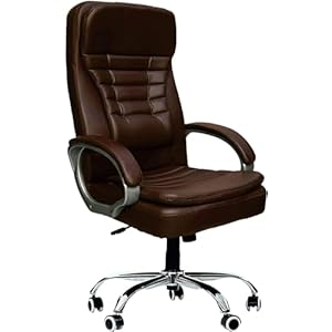 Paras Online Service India Ergonomic Office Chair with Mesh Back, Adjustable Arms and Lumbar Support, Office, Home, Gaming Chair with Advanced Mechanism, Brown