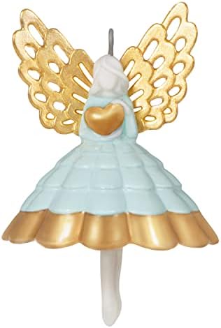 Hallmark Keepsake 1.5" Miniature Christmas Ornament 2022, Little Angel with Heart, Porcelain