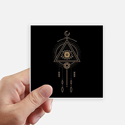 Autocollant alien triangle 10cm pour personnaliser une valise