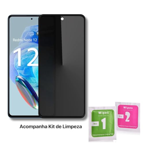 Película De Vidro Privacidade 3D Anti Spy Tela Toda Para Xiaomi (Redmi Note 12 