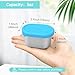 SOPHICO Stainless Steel Salad Dressing Condiment Containers with Leakproof Silicone Lids, 3 oz Mini Small Sauce and Portion Box for Kids Lunch to Go for Snack, Sauce (MIX, 4 PACK) 2.9 x 2 x 1.9 inches