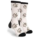 Monkey Playing Guitar Funny Dress Socks Novelty Socks Stocking For Men and Women Crew Socks...