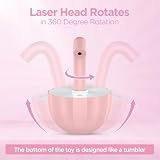 Laserpaws© Interaktives Katzenspielzeug - Katzenspielzeug Elektrisch mit Laserpointer Katze | Katzenspielzeug Selbstbeschäftigung | Katzen Spielzeug und Katzenlaufrad | Cat Toys (rosa)