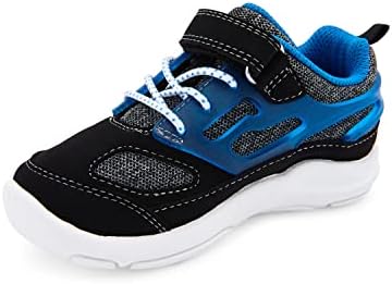 OshKosh B'Gosh boys Os22c05b Sneaker, Black/Grey, 4 Toddler US | Image 5