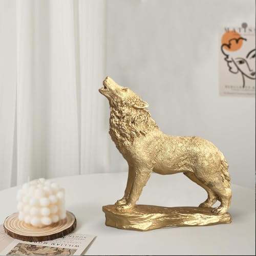Image of Xtore Beautiful Lion Statue for Home Decor (Pack of 1, Golden)