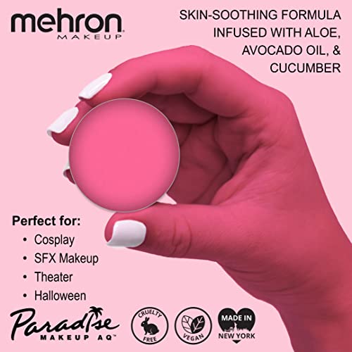 Image of Mehron Makeup Paradise Makeup AQ Refill Size | Stage & Screen Performance, Face & Body Painting, Beauty, Cosplay, and Halloween | Water Activated Face Paint, Body Paint .25 oz (7 ml) (LIGHT PINK)