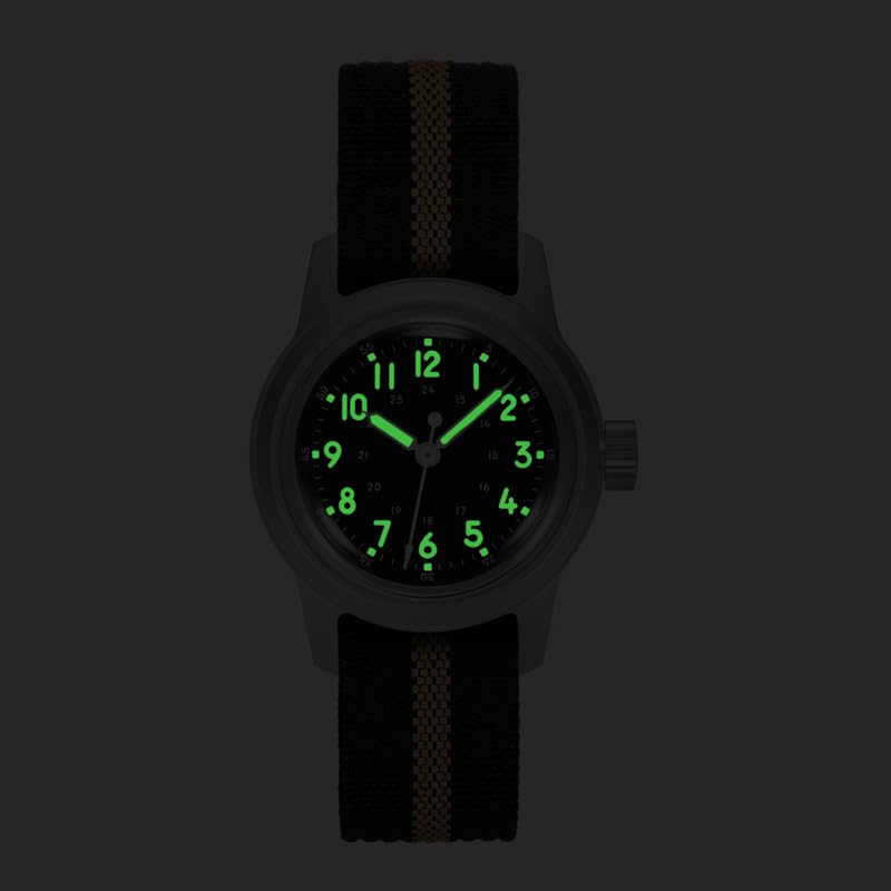 Rdunae RA01 G10 Relojes Militares De Campo Para Hombres, 36,5mm Movimiento Miyota Super 2035 Reloj Vintage De Cuarzo, Reloj De Pulsera Retro Con Segundero Continuo, Mineral Abombado K1 Endurecido