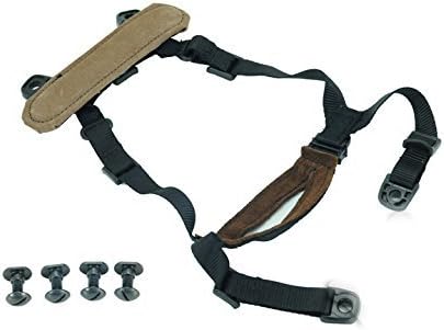 H World Shopping Airsoft Tactical MICH Helmet Retention System H-Nape with 4 Points Chin Strap Black