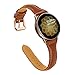 Joyozy Leather Band Compatible with Samsung Galaxy Watch 5/Galaxy Watch Active2 40mm 44mm,Woman Men 20mm Slim Leather Wristband Strap for Galaxy Watch 42mm/ Samsung Galaxy Watch 4 40mm 44mm/Watch 4 Classic