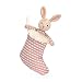 Jellycat Shimmer Stocking Bunny Stuffed Animal, 8 inches - Christmas Plush Toy Décor