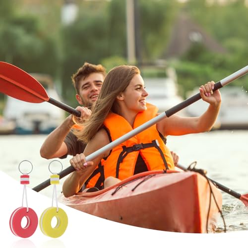 Image of 4PCS Floating Keychain water Boat Key Floating Keychain for Swimming Pool, Gym, Mall, Sauna, Boat Keys High Visibility Waterproof