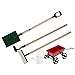 YARNOW 5Pcs Mini Ferme Outils Dollhouse Micro Jardin Outils Petit Arrosoir Peut Tirer Panier Plantation Râteau Pelle Miniature Jardin Paysage Modèle Ornements
