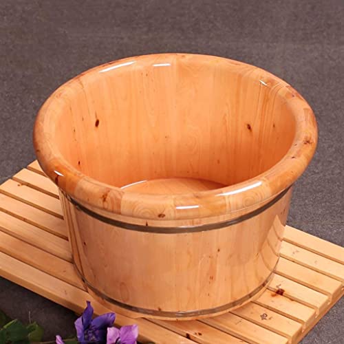 Barril para baño de pies madera spa masaje miniatura 3