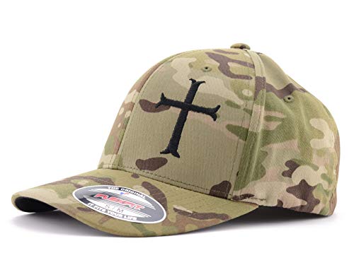 Cappellino Uomo Con Visiera Flexfit Per Softair, Berretto Militare Tattico, Cappello Donna E Ragazzo Unisex Trucker Resistente Senza Poliestere - LA PATCHERIA - Bravo Seal Team Multicam® (S-M)