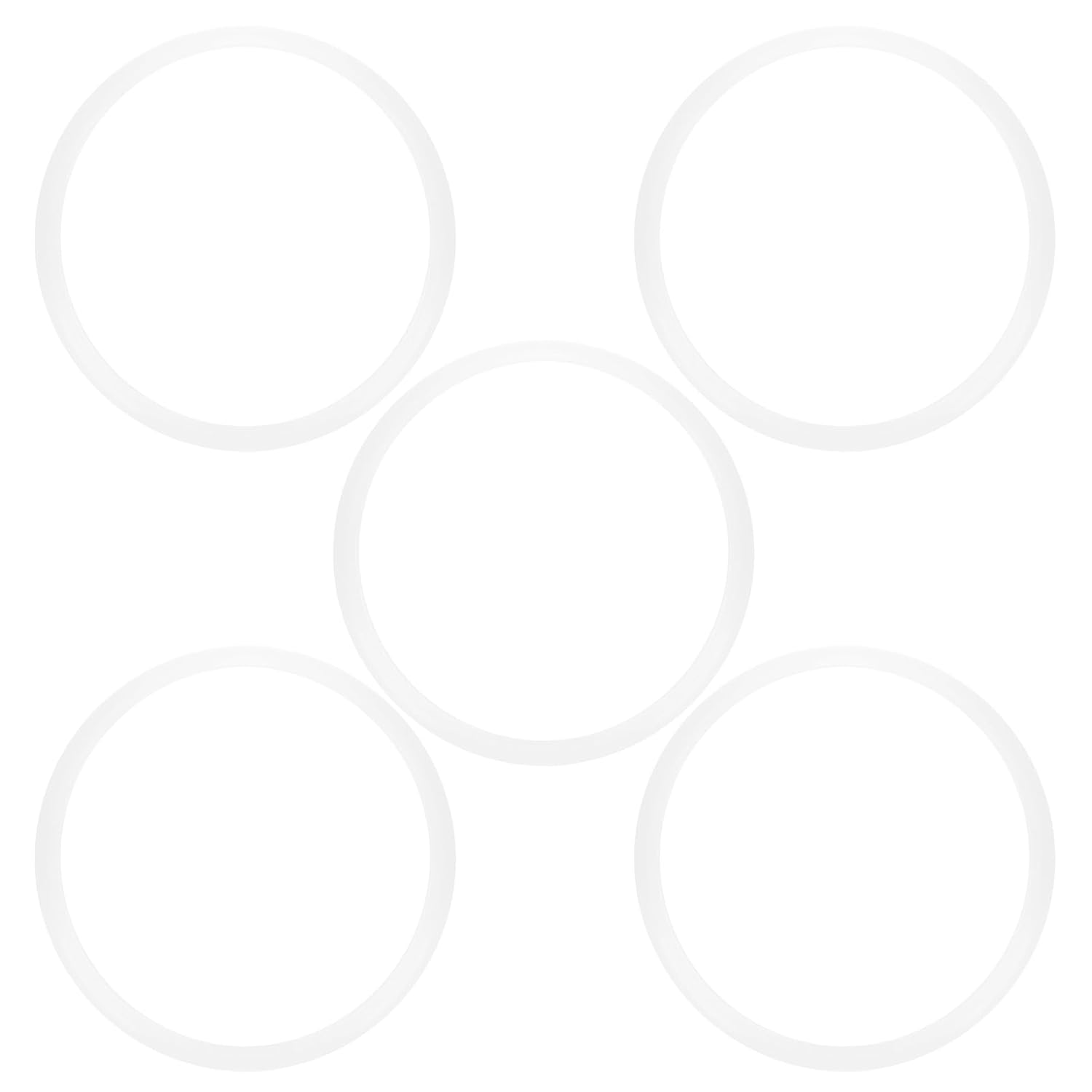 5PCS Pressure Cooker Sealing Ring Made of Silicone, 10.2in Leak Proof Inner Lid Gasket Replacement, Electric Pressure Cooker Replacement Gasket for Kitchen Cooking, 26cm