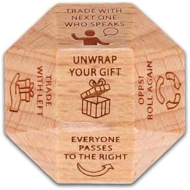 Santa Swap Gift Exchange Dice, Christmas Games Dice Stocking Stuffers for Party Games, Fun Christmas Games for Family Party, Xmas Dice Gifts for Teens, Adults, Grandkids, Holiday Gag Gifts