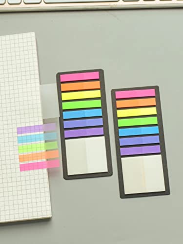 Marcadores de página multicolorido com 160 notas