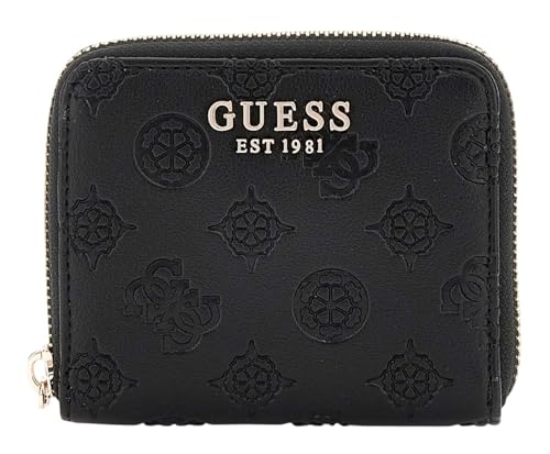 Petit portefeuille noir GUESS Gerty pour vos sorties et shopping
