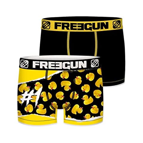 FREEGUN Men's Microfibre Boxer Shorts Pack of 2 Cover